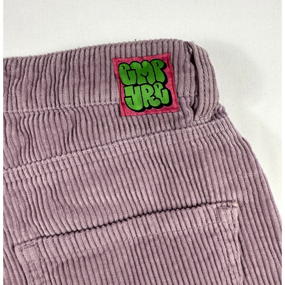 Empyre Corduroy Pants Womens Size 1 Lavender Purple Straight Wide Leg - Picture 3 of 12